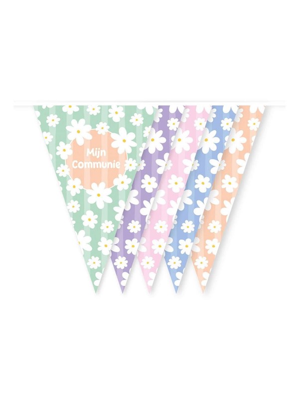 Globos Daisies My Communion bunting - 10m