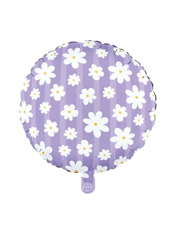 Globos 18 Inch Round Foil Balloon Daisies