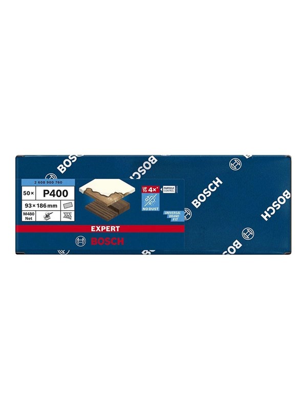 Bosch Expert M480 Net Sanding Sheets P400 50pcs