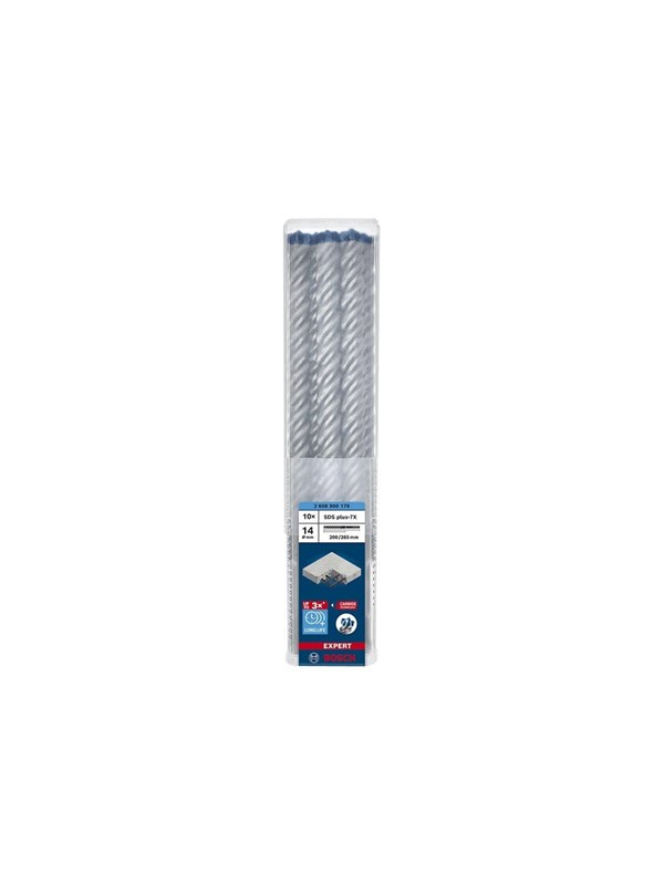 Bosch Expert SDS-plus-7X Hammerbor - 14mm, Længde 265mm - 10 stk.