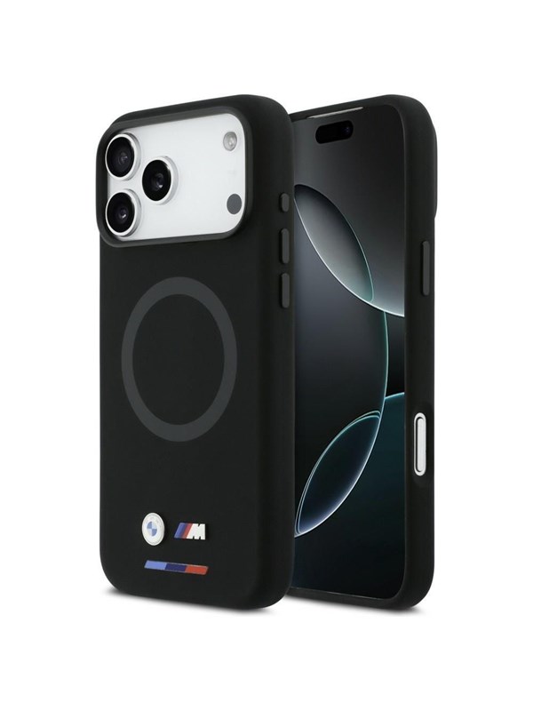 BMW M Silicon Logo MagSafe Case for iPhone 17 Pro Max - Black