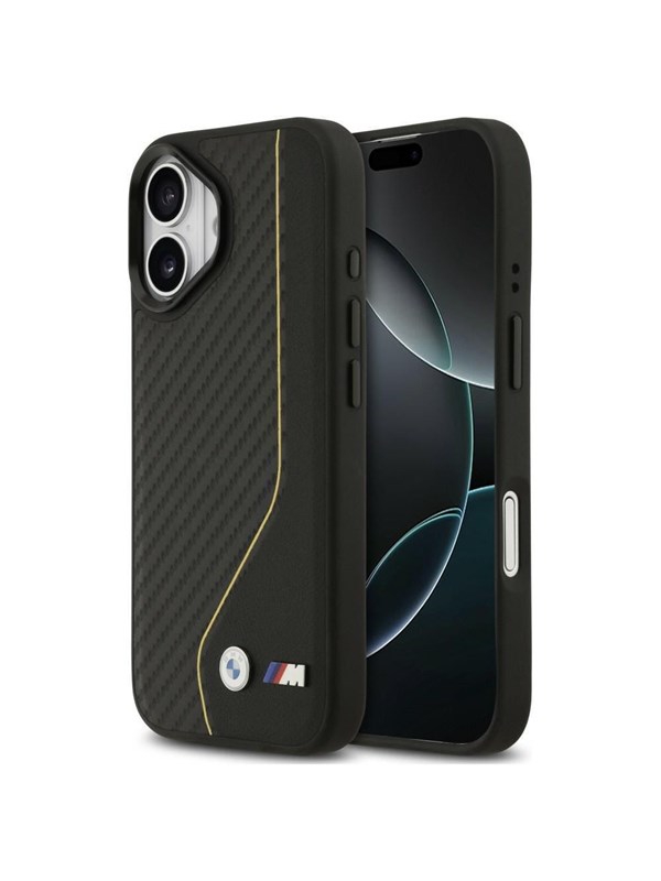 BMW M Carbon Line & Logo MagSafe Case for iPhone 17 - Yellow