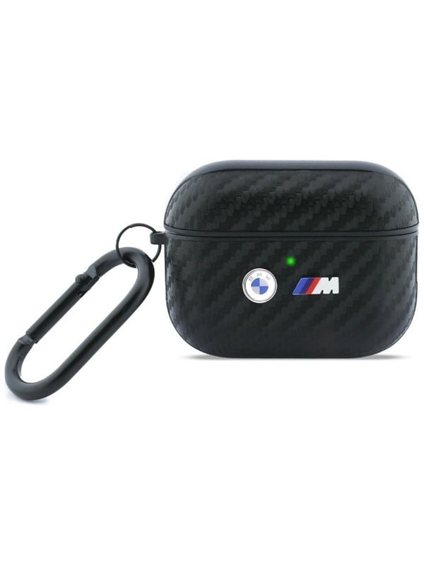 BMW Carbon Metal Logo Case for AirPods Pro 3 - Black
