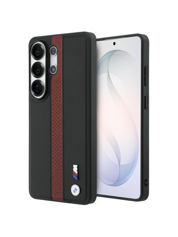 Etui BMW Perforated Stripe Logo MagSafedo Samsung Galaxy S26 Ultra czerwony