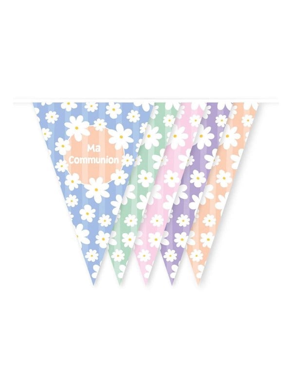 Globos Daisies Bunting Mother's Communion - 10m