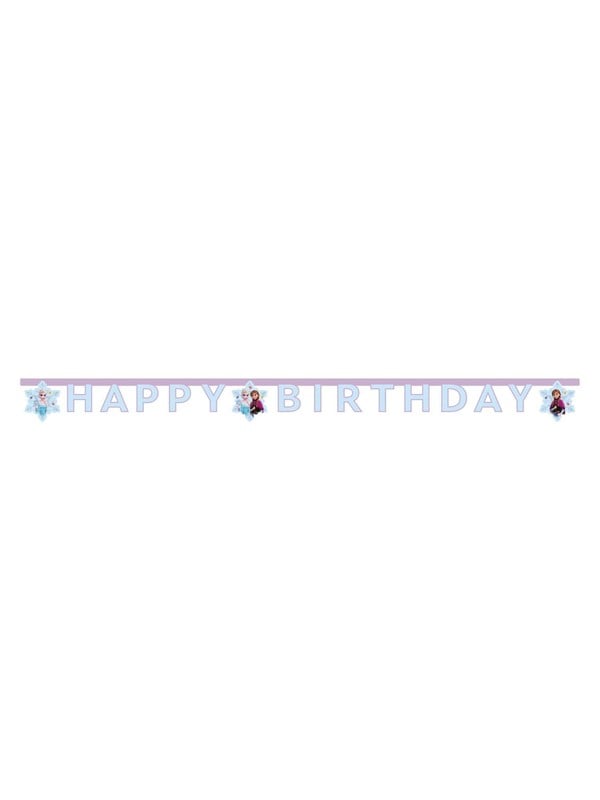 Decorata Party Happy Birthday Banner - Frozen Idyllic Wonder