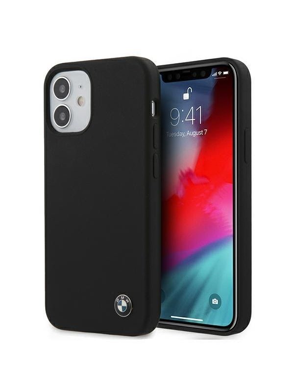 BMW Etui BMW BMHCP12SSILBK iPhone 12 mini 5,4" czarny/black hardcase Silicone Signature