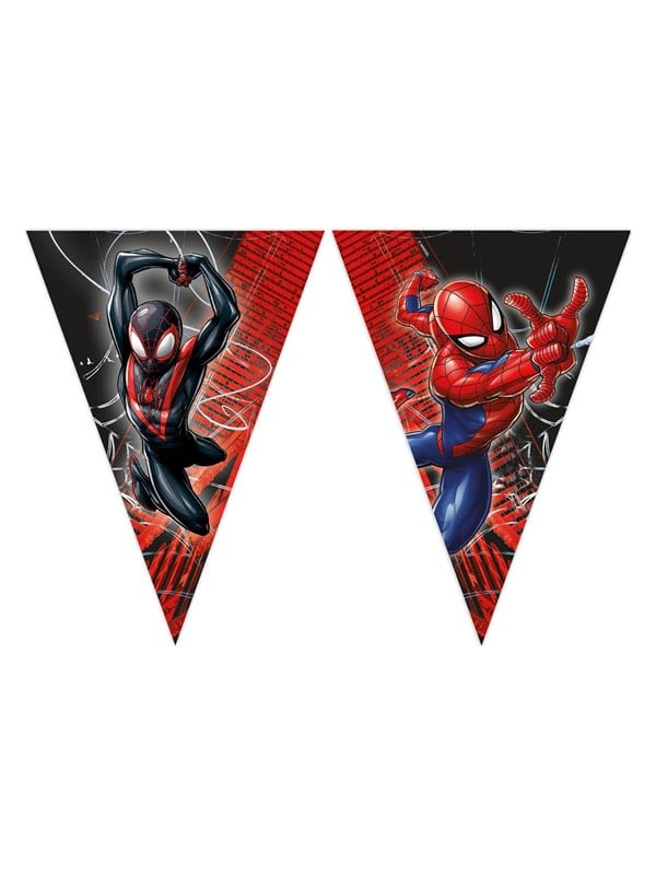 Globos Paper Bunting Spiderman World of Web