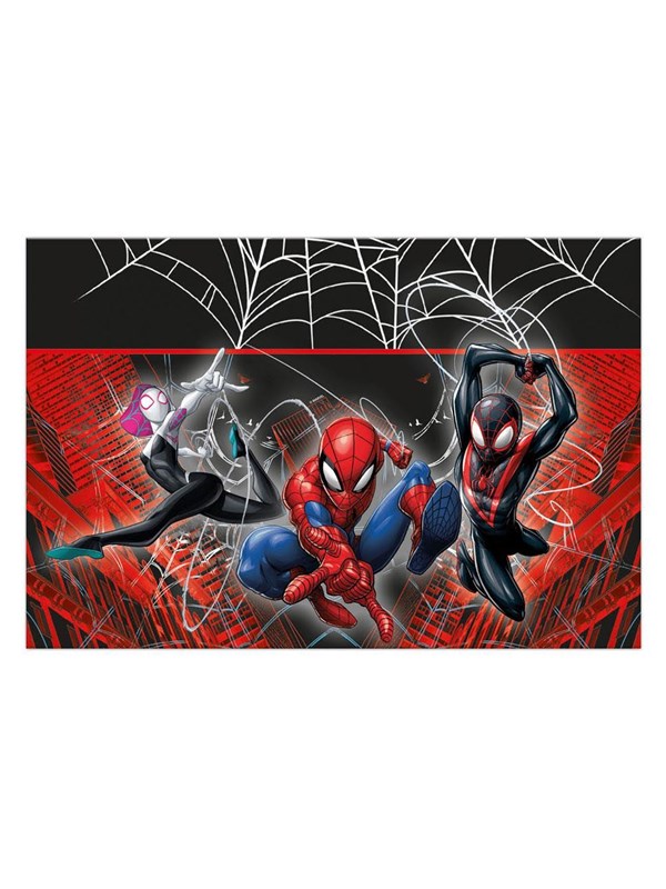 Globos Plastic Tablecloth 120x180cm Spiderman World of Web