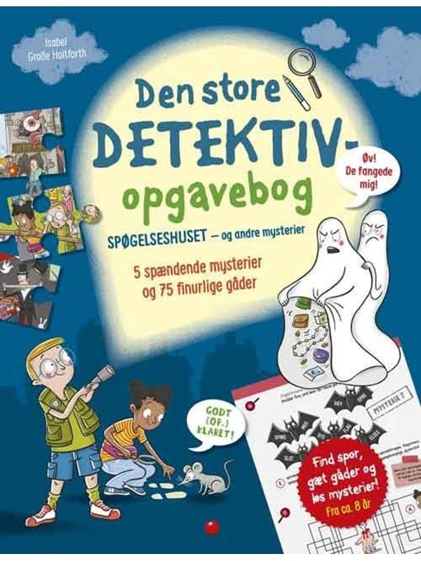 Den store detektiv-opgavebog: Spøgelseshuset - og - Hobby - paperback