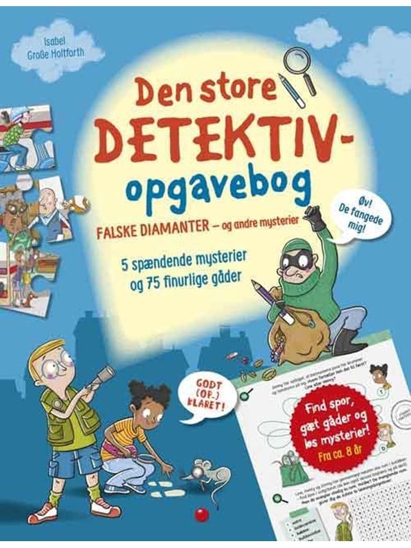 Den store detektiv-opgavebog: Falske diamanter - o - Hobby - paperback