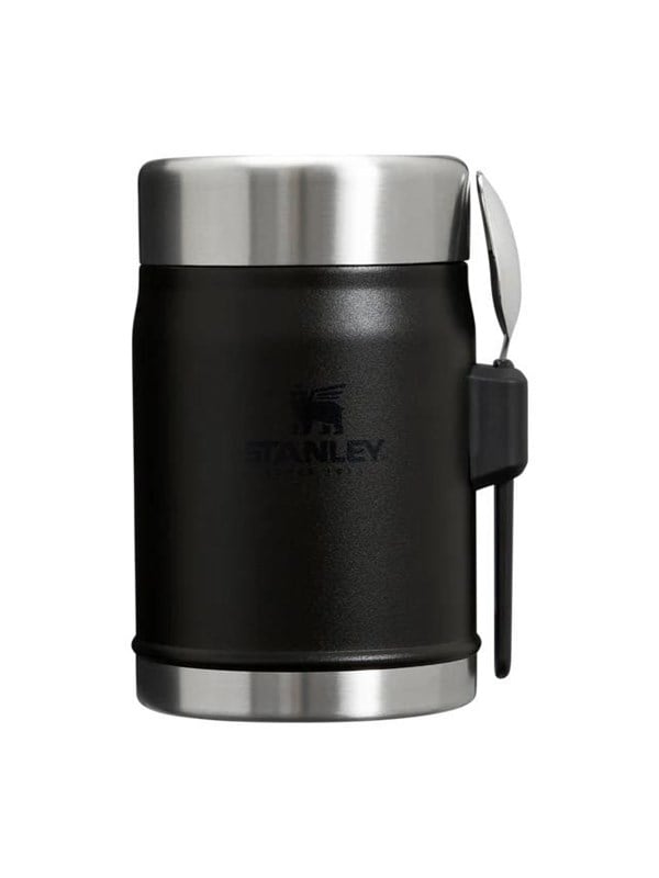 Alowwed----Stanley The Legendary Classic Food Jar ruokatermos ja spork, 0.41 l, Black 2.0