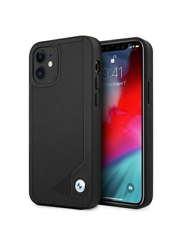 BMW Leather Deboss case for iPhone 12 mini - black