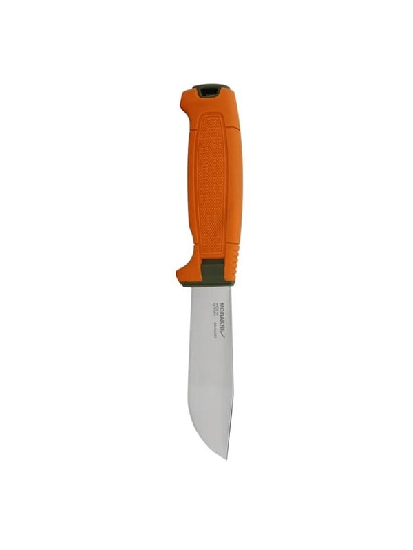Morakniv Hunting Amberg Full Flat (S), Enkelt, Jagtkniv, Dråbepunkt, Rustfrit stål, Termoplastisk elastomer (TPE), Grøn, Orange
