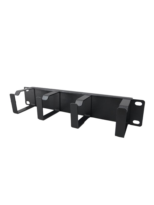 Cablio CAB-LNMCM02-10 - 1U Cable Management Panel | 4 Cable Rings | 10"