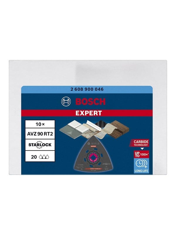 Bosch Expert AVZ 90 RT2 Sanding Plates Grit 20 10pcs