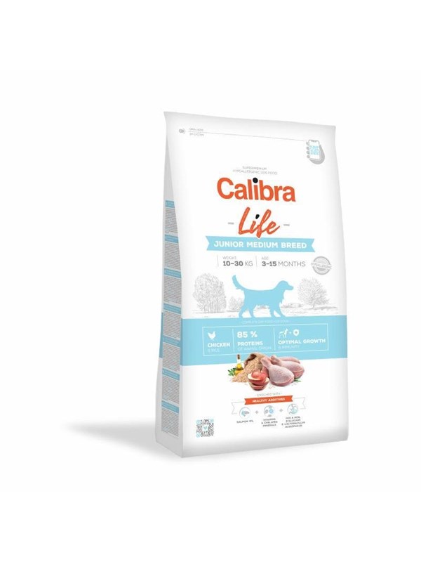 Calibra Dog Life - Junior Medium Breed Chicken - 12kg