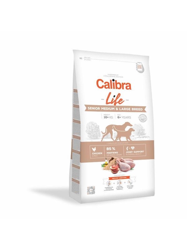 Calibra Dog Life - Senior Medium & Large Breed Chicken - 12kg