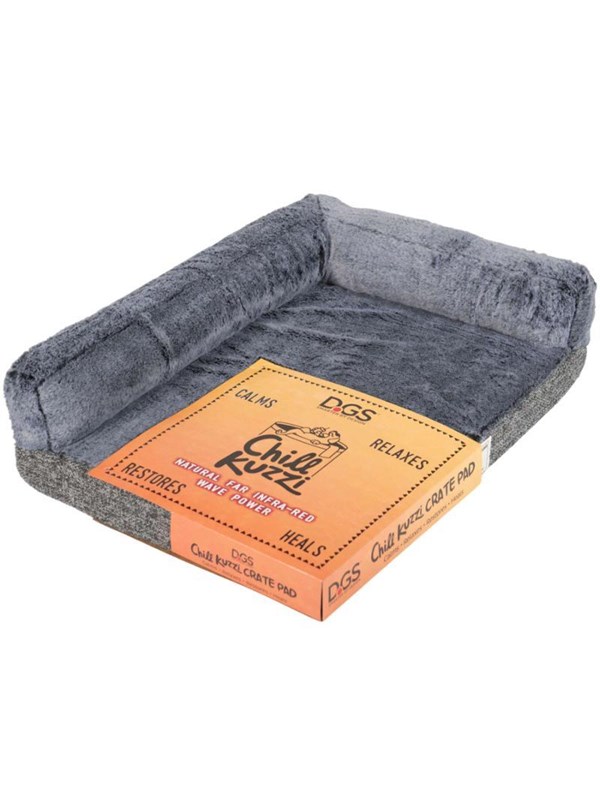 Chill Kuzzi beroligende hundeseng, XS, grå