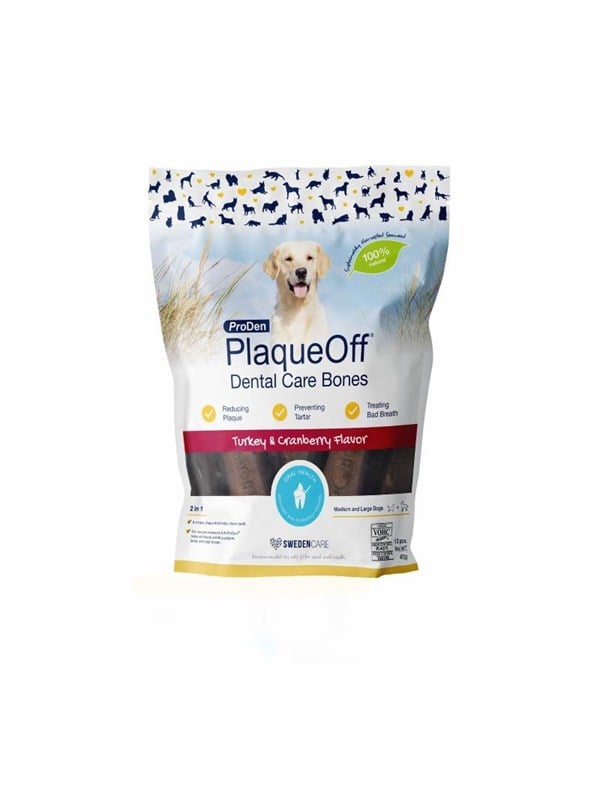 PlaqueOff Dental Care Bones Turkey and Cranberry