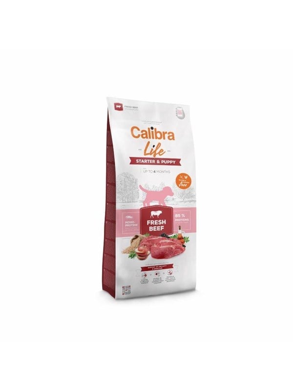 Calibra Dog Life Starter & Puppy Frisk oksekød 2,5 kg