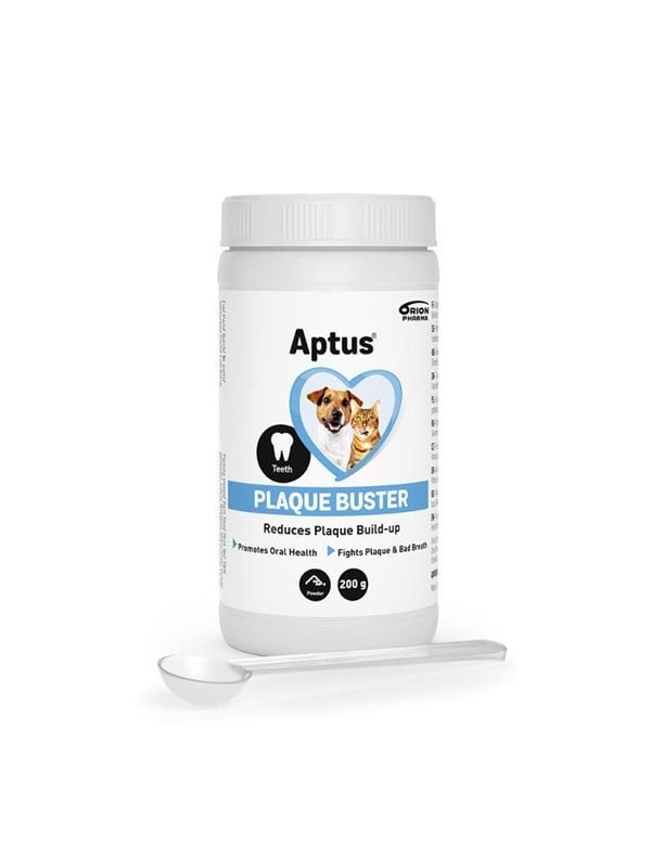 Aksesuarai - Aptus Plaque Buster maisto papildas šunims ir katėms 200g