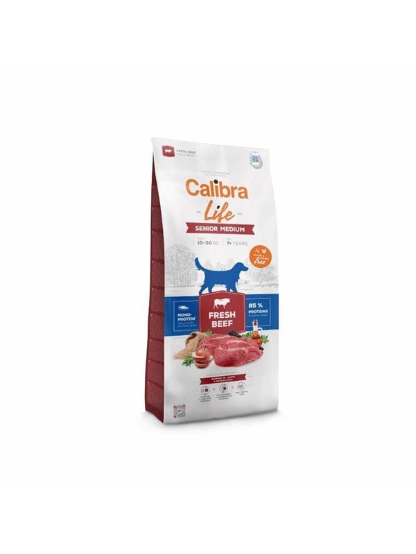Calibra Dog Life Senior Medium Frisk oksekød 2,5 kg