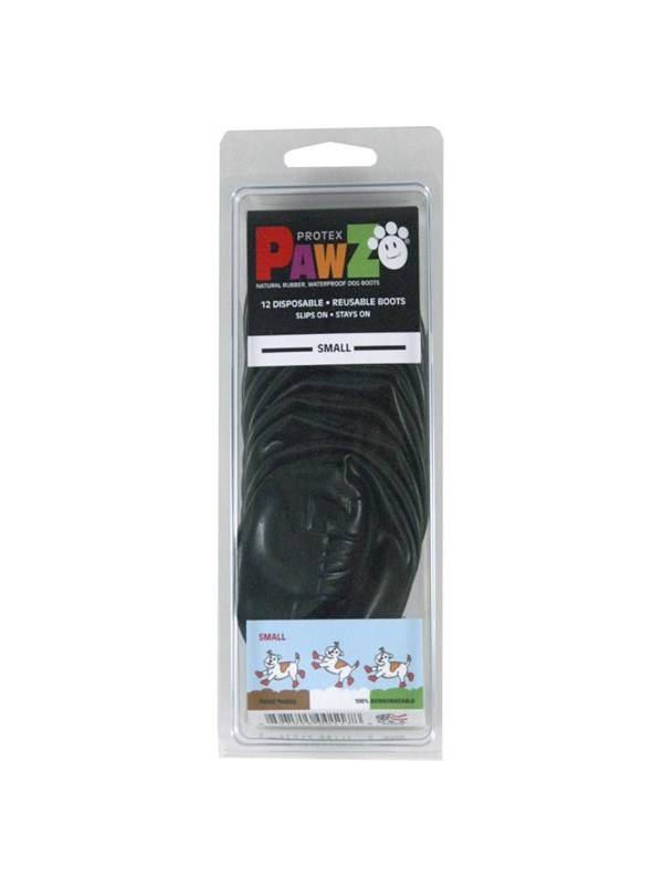 Buster Pawz - Dog shoe S 6.4 cm black 12 pcs - (278095)
