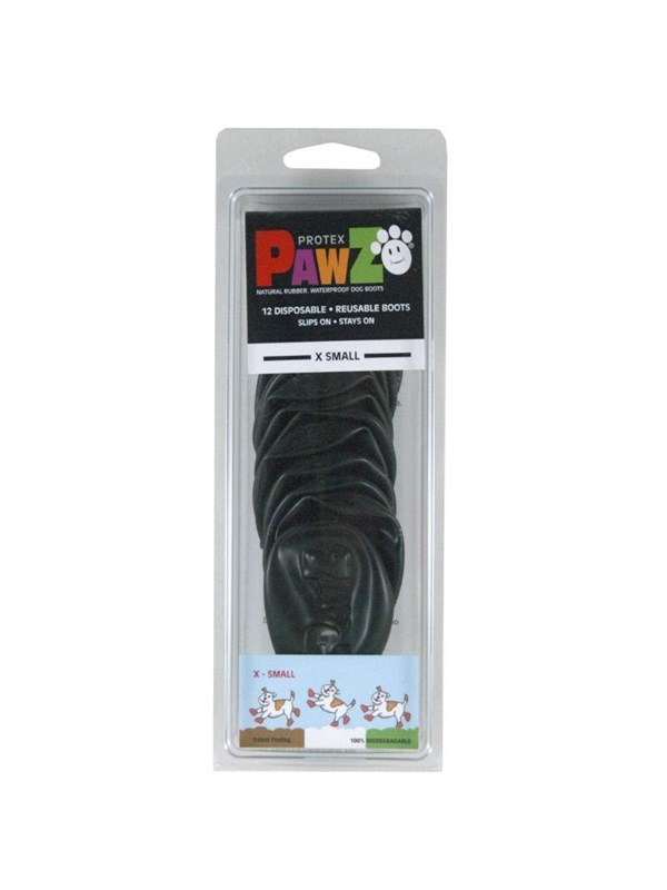 Buster Pawz - Dog shoe XS 5.1 cm black 12 pcs - (278094)