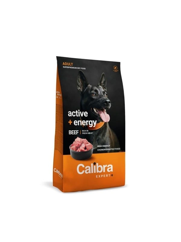 Calibra Dog EXPERT+ - Adult Active & Energy Beef - 750g