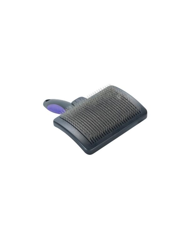 KRUUSE BUSTER Self-Cleaning Slicker Brush - Hard Pins, Large