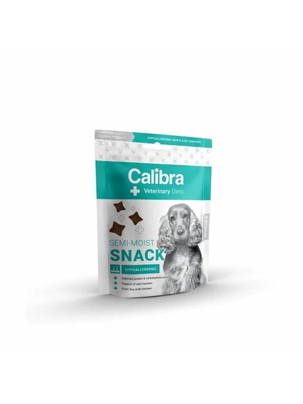 Hundesnack Calibra Veterinary Diets - semi-blød, hypoallergen, fisk, 120 g