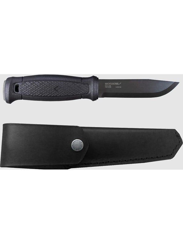 Morakniv Garberg, Enkelt, Jagtkniv, Dråbepunkt, Kulstofstål, Polyamid, Sort
