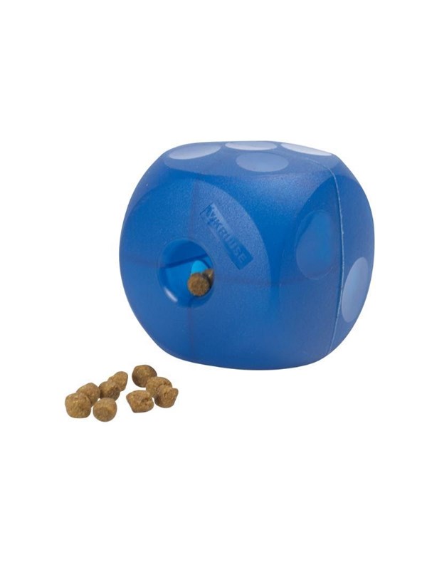 KRUUSE BUSTER Soft Mini Cube - Blue - Soft Fabric Treat Toy, Mini