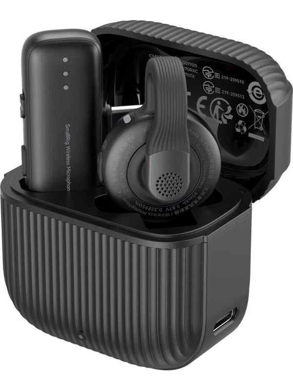SmallRig 5718 S70-C1 Wireless Microphone with USB-C Adapter for Phones - Black