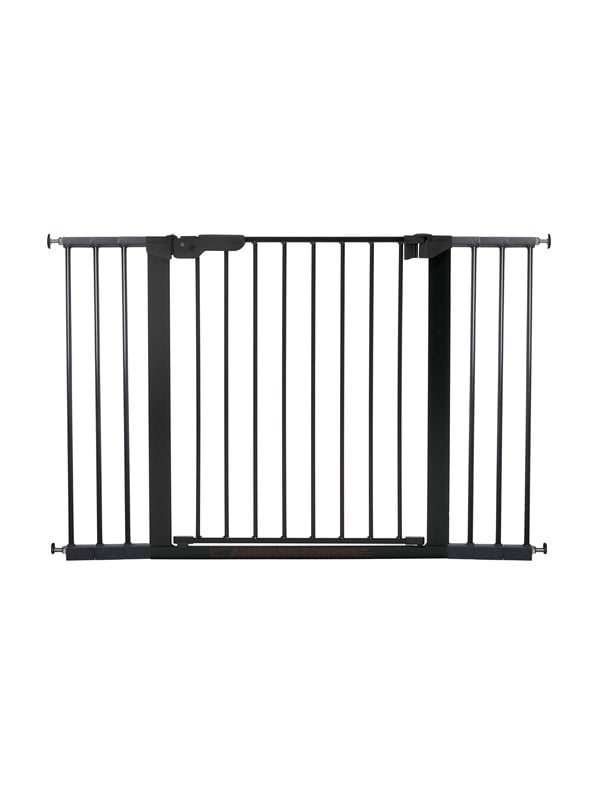 BabyDan Premier sikkerhedsgitter med 6 forlængere, sort, 112-119,3 cm