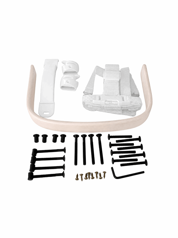 BabyDan Waist Bar kit for DanChair White Wash