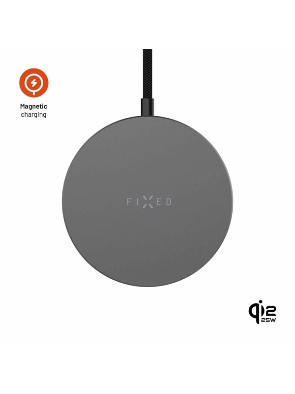 FIXED MagPad Slim Qi2.2 25W trådløs oplader - Space Grey