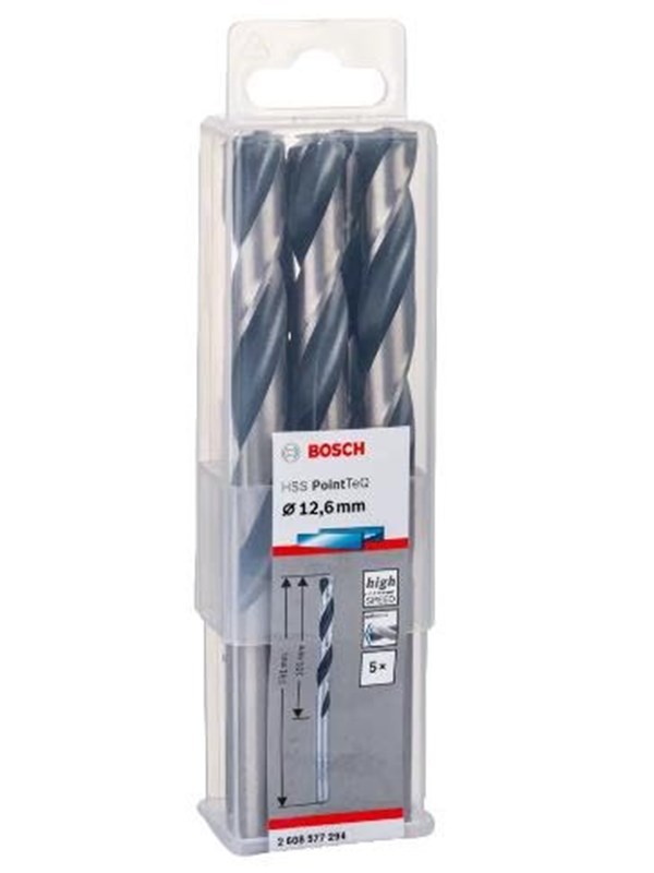 Bosch Metalbor Pointtec HSS-R 12,6mm 5stk - 2608577294