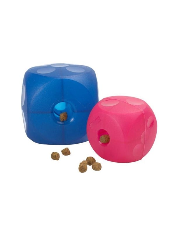 KRUUSE BUSTER Soft Cube - Magenta - Soft Fabric Treat Toy