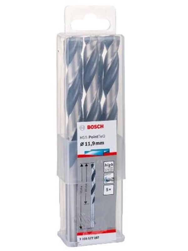 Bosch Metalbor Pointtec HSS-R 11,9mm 5stk - 2608577287