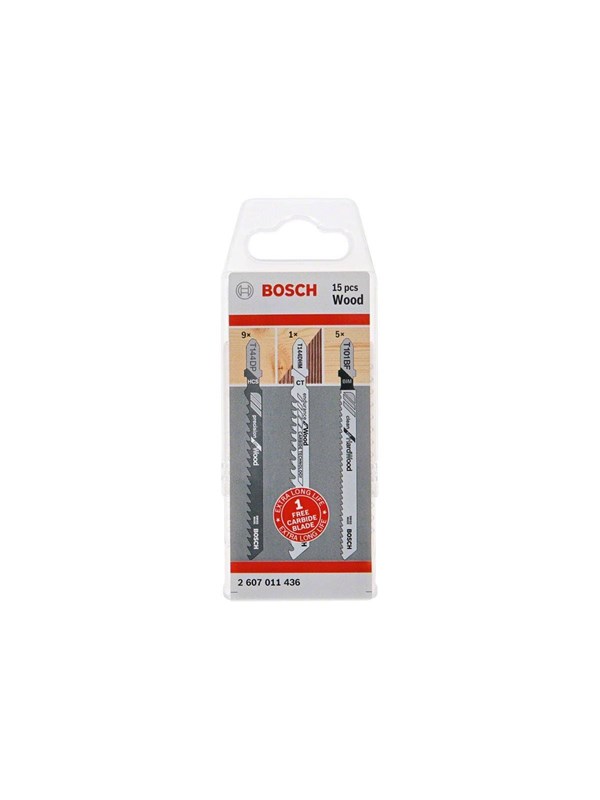 Bosch jig saw blade set 15 pieces