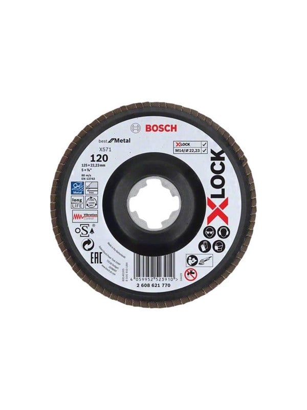 Bosch Best for Metal X571 Flap Disc G120