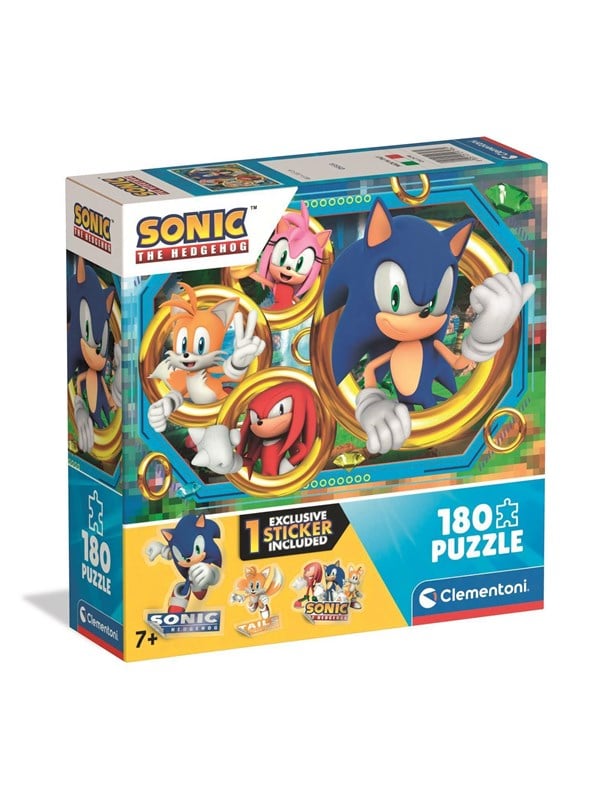 Clementoni Puzzle Square Box - Sonic 180 pieces 2D Puslespil