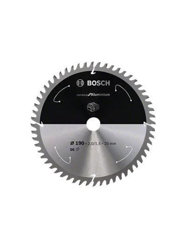Bosch Standard for Aluminium-rundsavklinge til batteridrevne save 190x2/1,5x20 T56