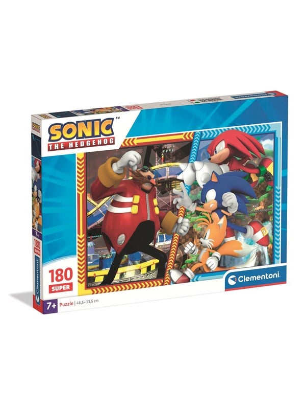 Clementoni Super Puslespil - 180 Brikker - Sonic the Hedgehog