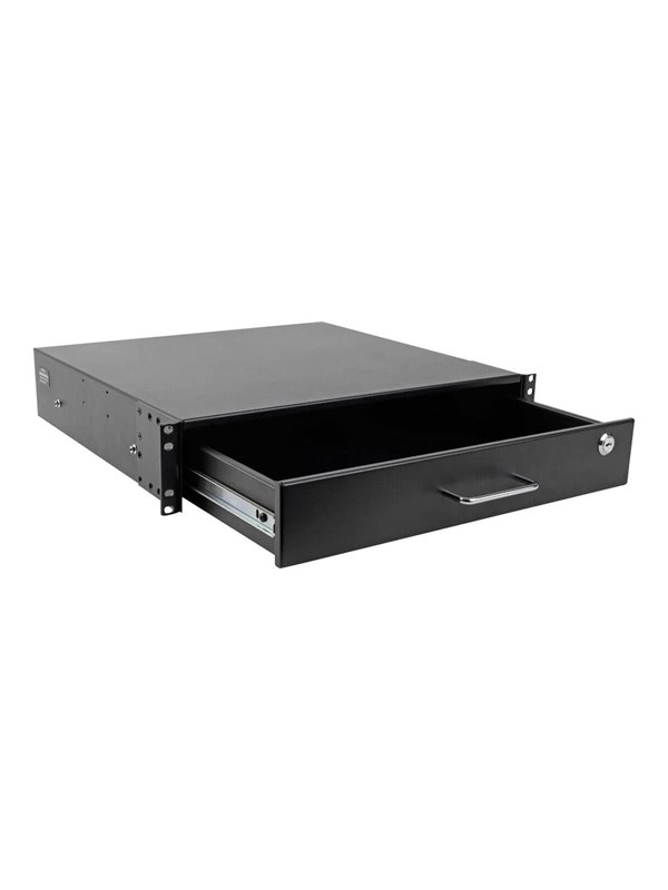Eaton Tripp Lite Series 2U Locking Rackmount Storage Drawer Rack Enclosures/ Open Frame Rack-skuffe for lagring Sort