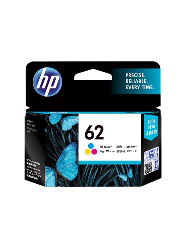 HP 62 Tri-Color Original Ink Cartridge