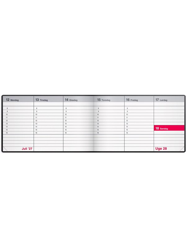 Bordkalender, Mayland Mini, Mini, 154 x94mm år: 2027, sort
