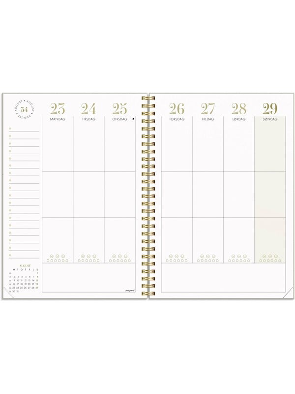 Livsstilskalender, Mayland Life Planner Essentials, 161x215mm år: 2027, Flerfarvet